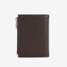Lancaster - Portefeuille pliant cuir Milano Ana Moka